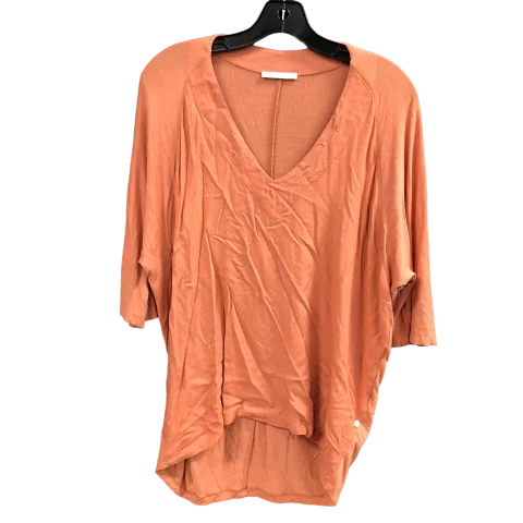 women's tops for statement-making outfitsTop 3/4 Sleeve By Zara In Orange, Size: M