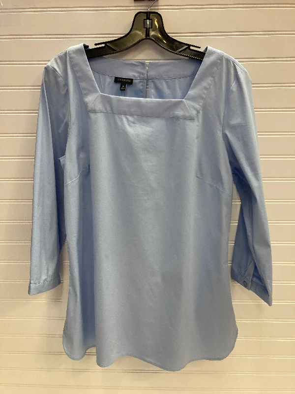 elegant women's topsTop 3/4 Sleeve By Talbots In Blue, Size: M