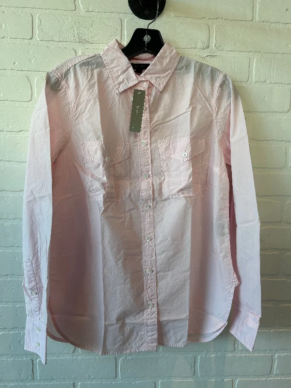 women's tops for those who seek both style and comfortTop Long Sleeve By J. Crew In Pink, Size: S