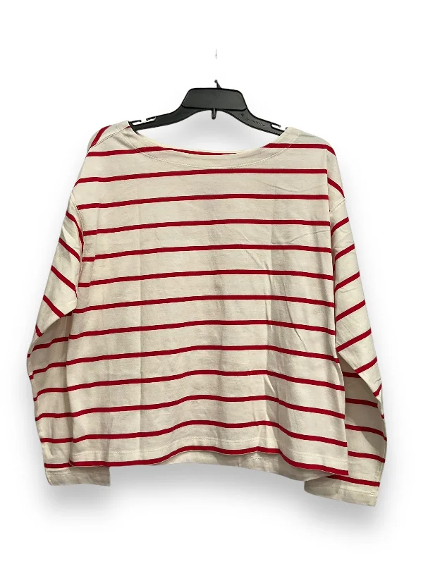 women's tops for those who want to elevate their everyday wear with chic and elegant piecesTop Long Sleeve Basic By Old Navy In Striped Pattern, Size: L