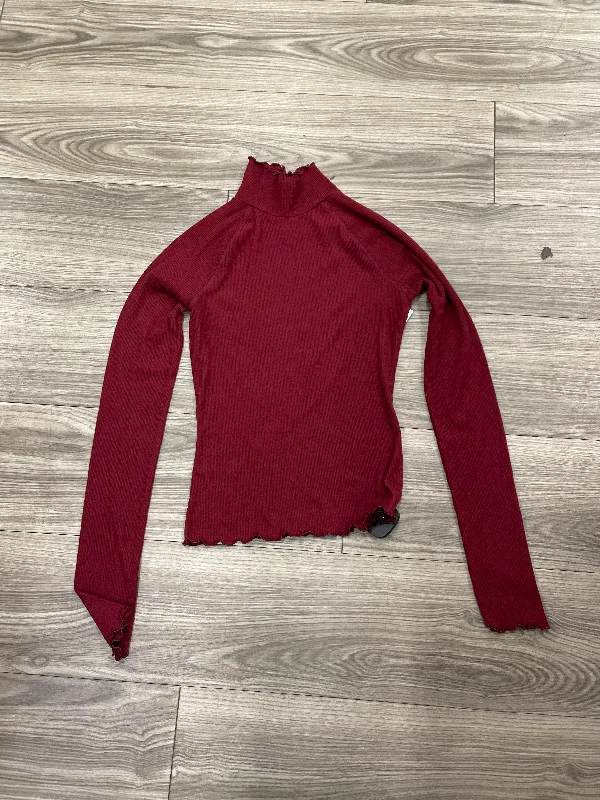 women's tops for everyday eleganceTop Long Sleeve By So In Maroon, Size: S