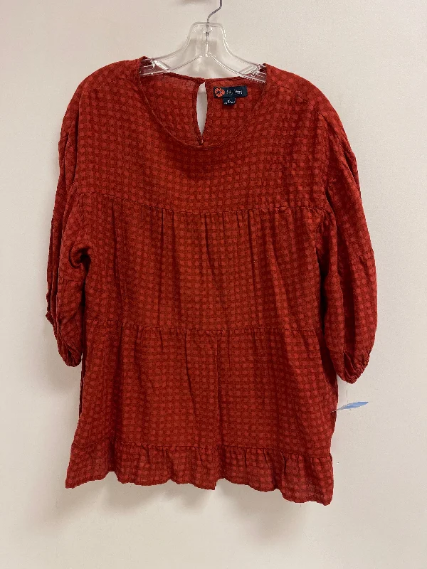 women's tops for those who love to shop for unique findsTop Long Sleeve By Clothes Mentor In Orange, Size: Xl