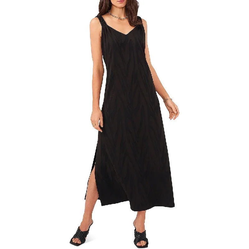 women's body-skimming dressesVince Camuto Womens Sleeveless Long Maxi Dress