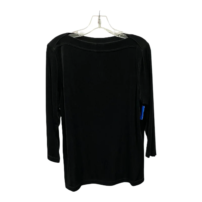 women's tops for cocktail partiesTop Long Sleeve By Coldwater Creek In Black, Size: 1x