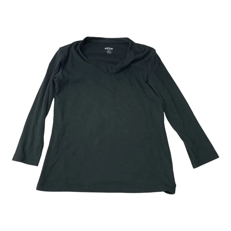 women's tops for statement-making outfitsTop Long Sleeve By Orvis In Black, Size: S