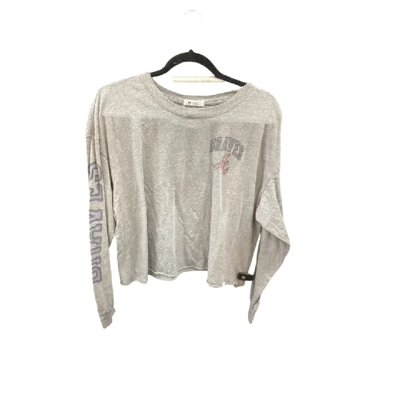 spaghetti strap women's topsTop Long Sleeve By Cmc In Grey, Size: Xl