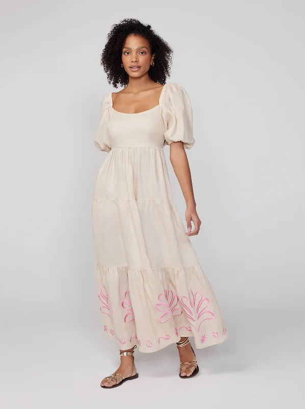 women's limited-edition dressesGianna Embroidered Maxi Dress