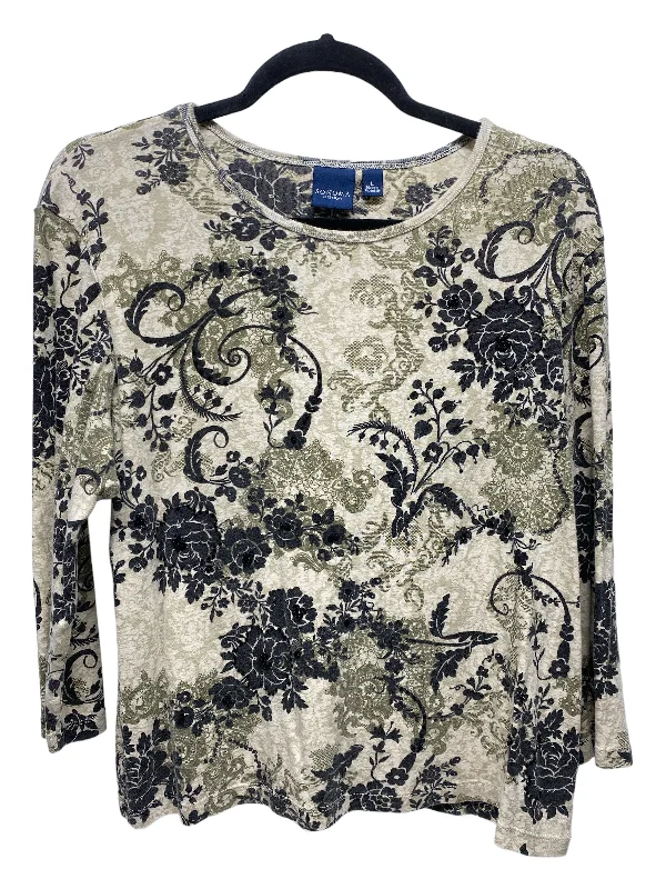 women's tops for gala dinnersTop 3/4 Sleeve By Sonoma In Floral Print, Size: L