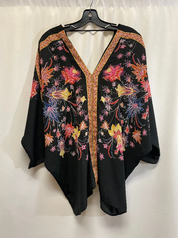 women's tops for those who want to create outfits that reflect their personal style and sense of fashionTop 3/4 Sleeve By Rose And Olive In Black, Size: Xl