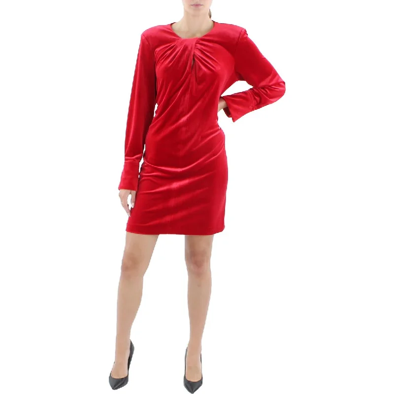 women's midi dressesCalvin Klein Womens Velvet Short Mini Dress