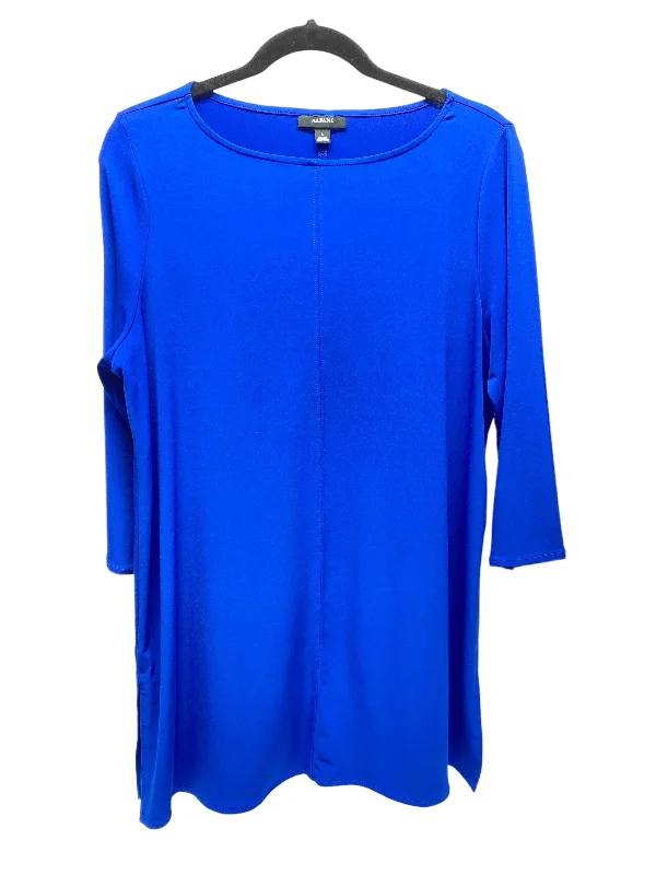 women's tops for those who want to add a touch of elegance and sophistication to their everyday wearTop 3/4 Sleeve By Alfani In Blue, Size: L