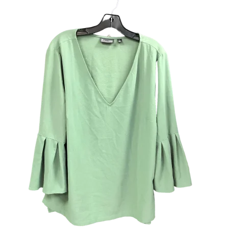 luxury women's topsTop 3/4 Sleeve By New York Hat Co In Green, Size: Xl