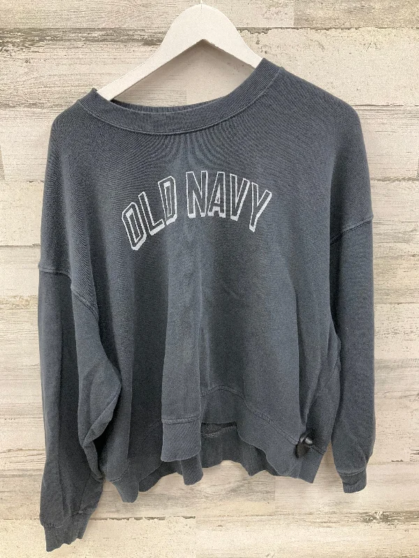 women's tops for evening soireesTop Long Sleeve By Old Navy In Grey, Size: Xxl