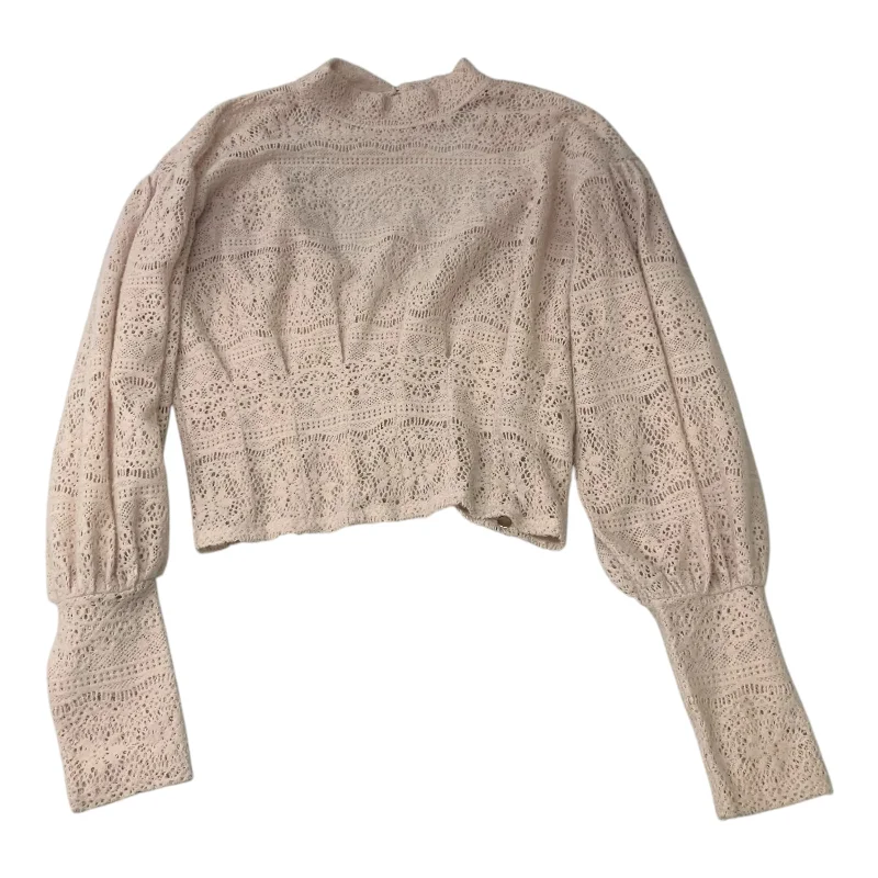 women's tops for those who want to create outfits that reflect their personal style and sense of fashionTop Long Sleeve By Free People In Pink, Size: S