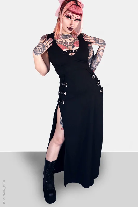 Skater DressRosetta Buckle Maxi Dress