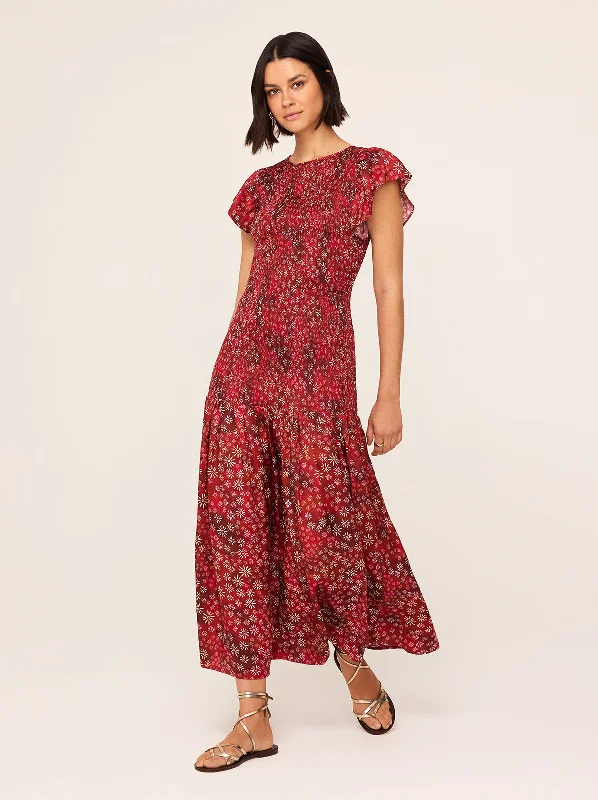 Petite DressJemima Red Constellation Print Maxi Dress