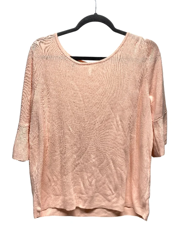 women's tops for those who want to show off their figure in a flattering wayTop 3/4 Sleeve By Talbots In Pink, Size: Xl