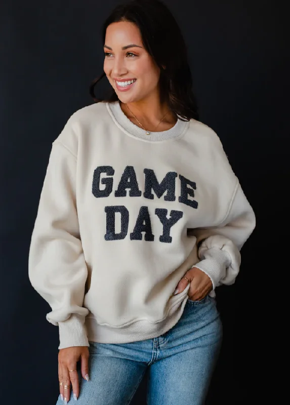 women's tops for those who want to add a touch of sophistication to their casual attireTan Game Day Sweatshirt