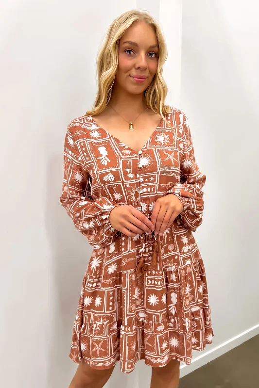 Velvet DressGina Mini Dress Tan Vacay