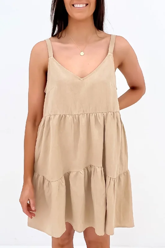 Statement DressDayla Mini Dress Beige