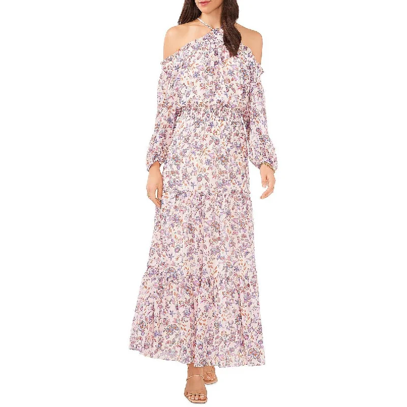 women's denim dresses1.State Womens Floral Print Maxi Dress