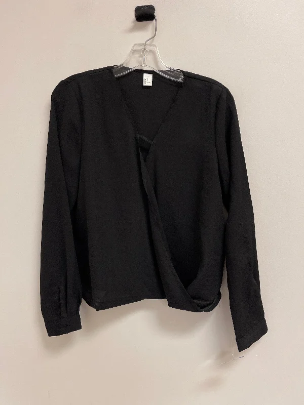 women's tops for black-tie affairsTop Long Sleeve By Clothes Mentor In Black, Size: S