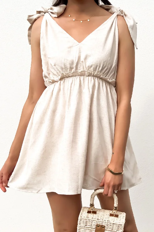 women's chiffon dressesBeattie Mini Dress Beige