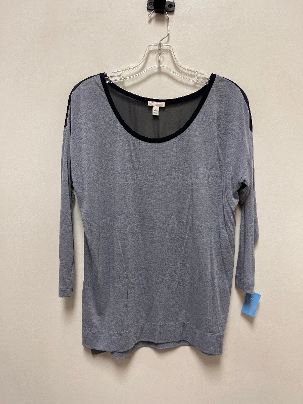 women's tops for statement-making outfitsTop Long Sleeve By Gap In Navy, Size: M