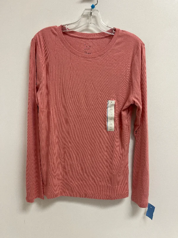 women's tops for those who want to create outfits that are both trendy and timelessTop Long Sleeve By A New Day In Pink, Size: L