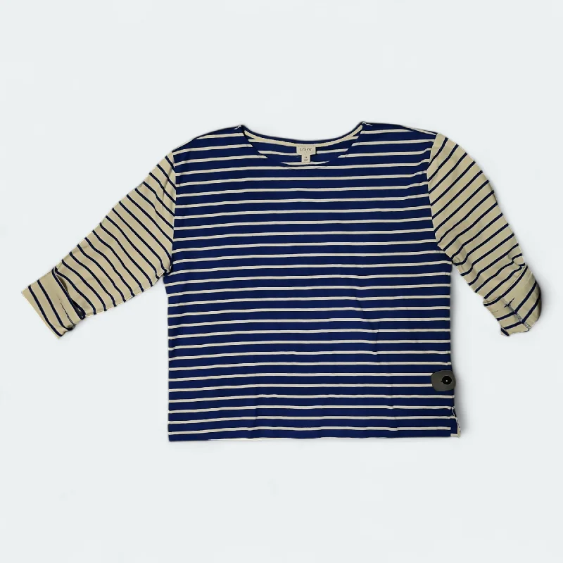 women's tops for those who want to stay on top of the latest fashion trends and wear pieces that are both stylish and on-trendTop Long Sleeve By J. Crew In Striped Pattern, Size: Xl