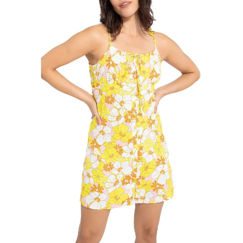 Pearl DressSanctuary Womens Floral Micro-Mini Slip Dress