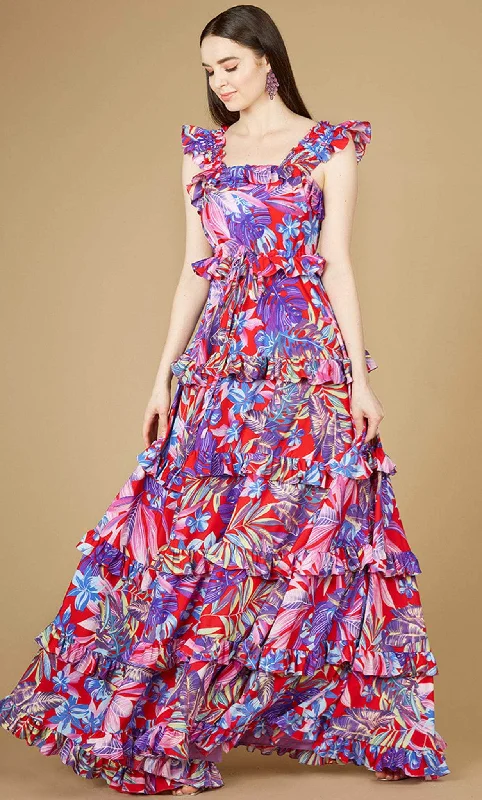 Pastel DressLara Dresses 29271 - Floral Maxi Dress