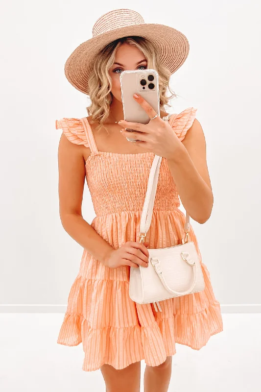 Formal DressElosie Mini Dress Orange Pink