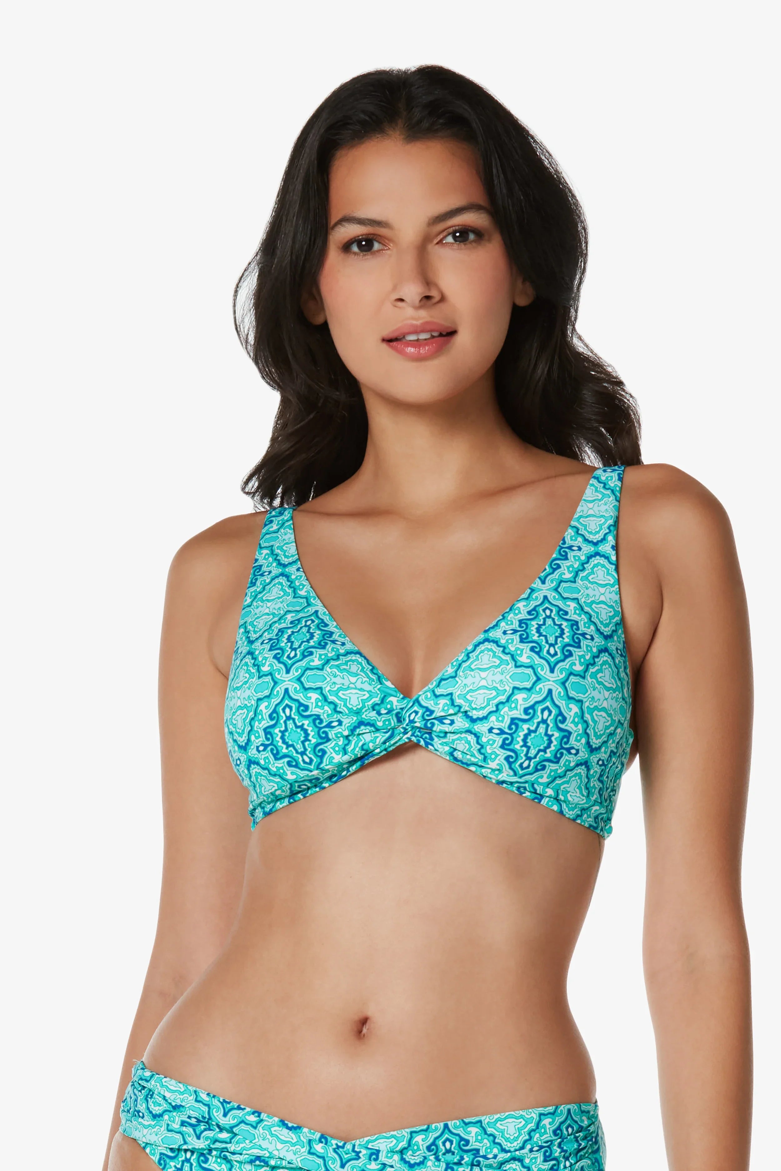 Supportive Bikini Bottoms FemaleTwist Front Bralette  |  Marbella Tile