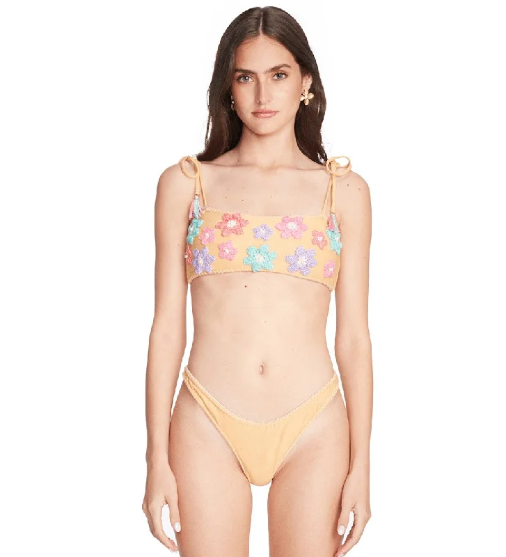 Ruffled Female SwimwearMafer Yellow Multicolor Top