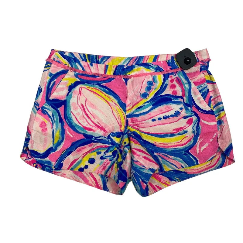 women's high-slung shortsShorts Designer By Lilly Pulitzer In Blue & Pink, Size: 2