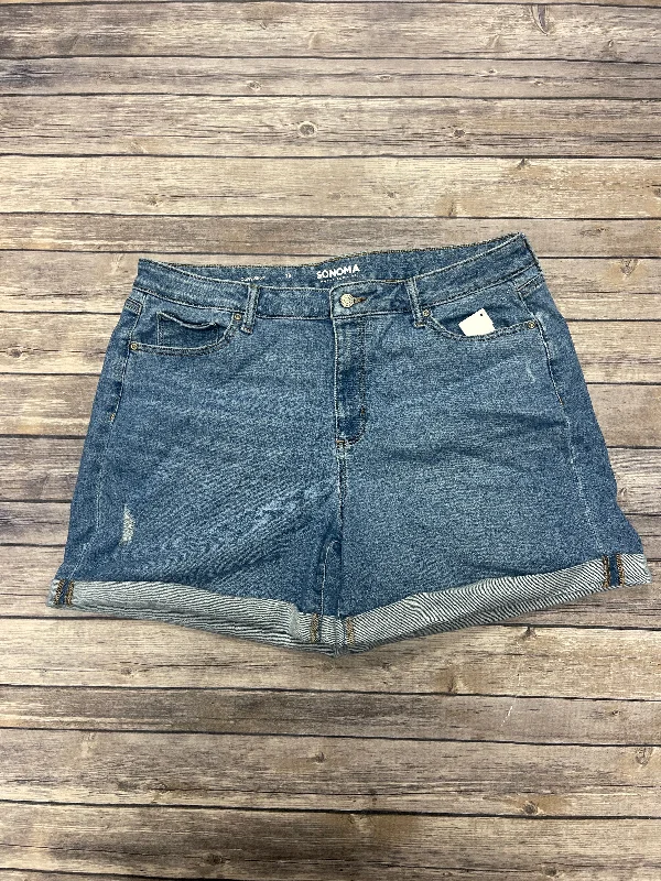 women's bootcut shortsShorts By Sonoma In Blue Denim, Size: 18