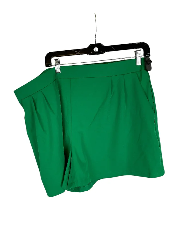 women's polyester shortsShorts By Umgee In Green, Size: 2x