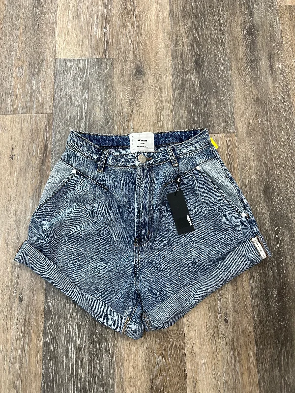 women's striped shortsShorts By One Teaspoon In Blue Denim, Size: 4