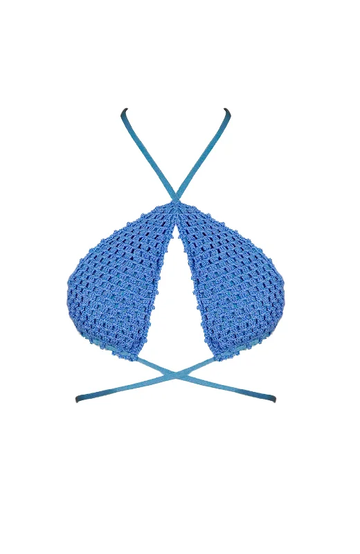 Flowy Skirt FemaleVera Blue Crochet  Bikini Top