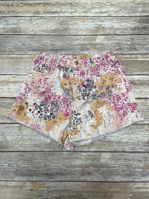 women's elastic waist shortsShorts By Pilcro In Floral Print, Size: M