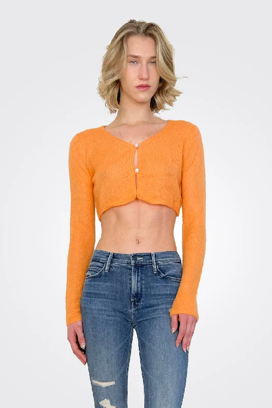 women's tops for those who want to add a bit of flair and personality to their looksAmara Amber Mini Cardigan - Sunset