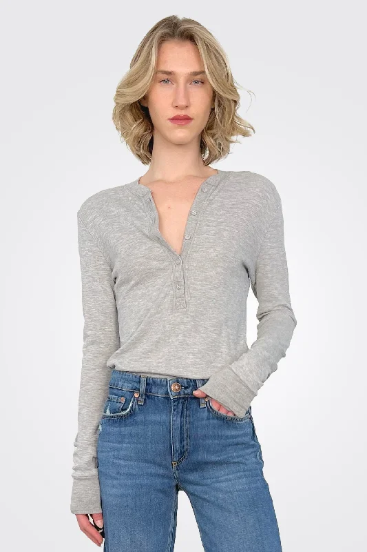 women's tops for black-tie affairsAva Henley - Heather Grey