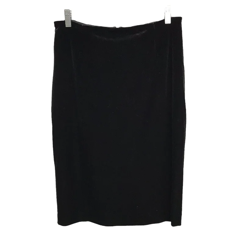 women's chic wrap skirtsBLACK SKIRT MIDI by WHITE HOUSE BLACK MARKET Size:10