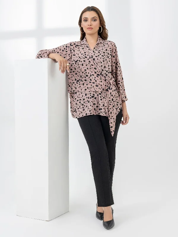 women's tops for relaxed weekendsPrinted Georgette Top