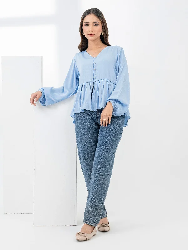 cozy women's tops for fall and winterDyed Raw Silk Top