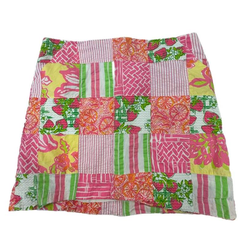 women's eco-friendly checked skirtsSkirt Designer By Lilly Pulitzer In Multi-colored, Size: 12