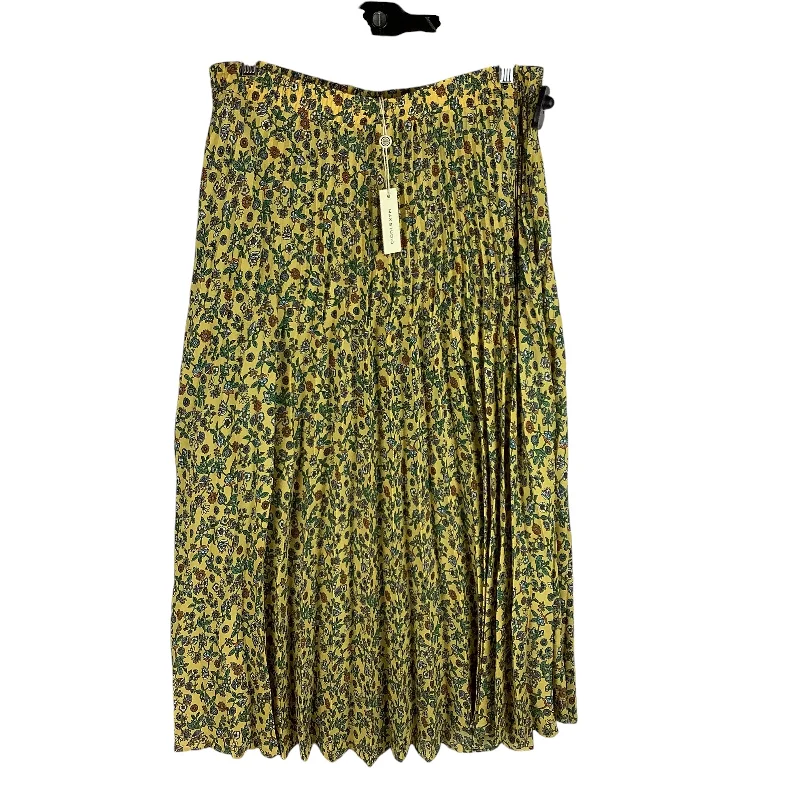 women's chiffon skirtsSkirt Maxi By Max Studio In Yellow, Size: L