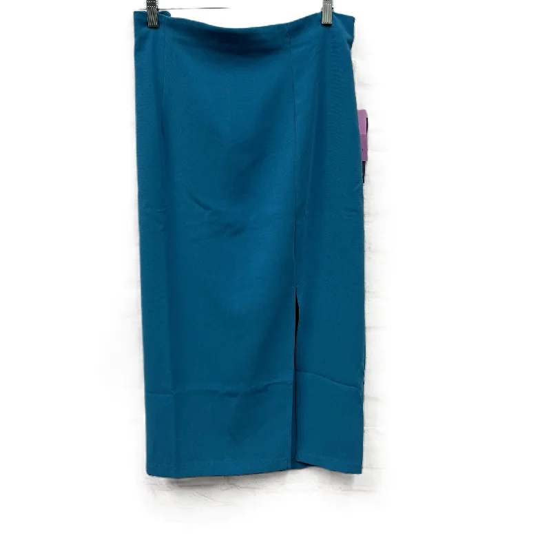 women's pencil skirtsSkirt Maxi By Sergio Hudson In Blue, Size: 16