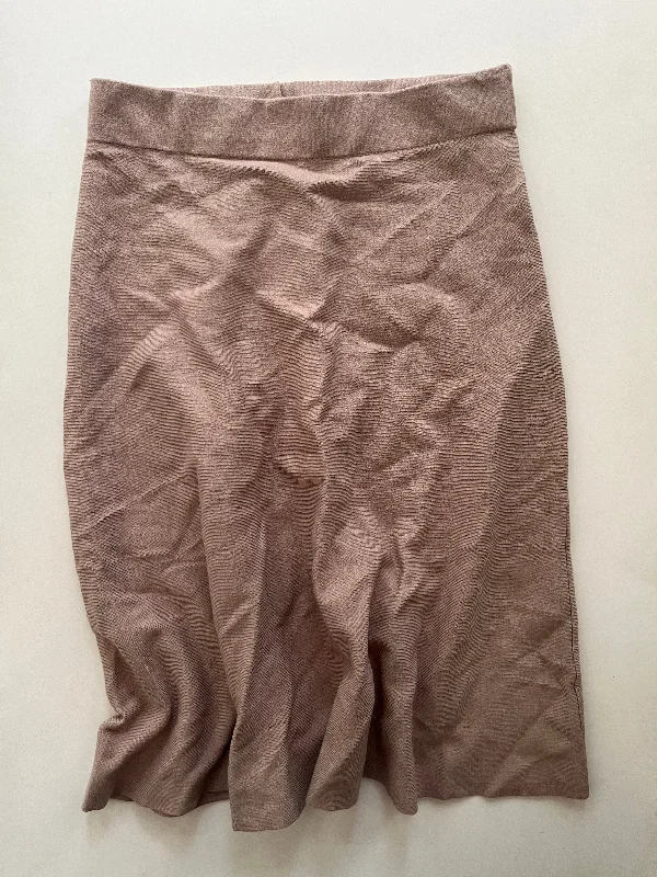 women's luxury lace skirtsSkirt Midi By Liz Claiborne In Khaki, Size: 4